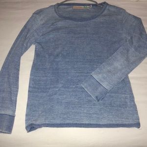 blue vintage kids long sleeve shirt